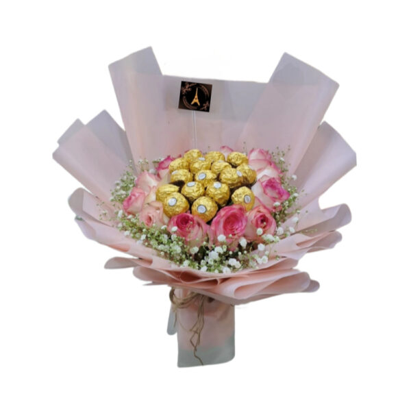 Pink Roses Chocolate Gifts Deep Love