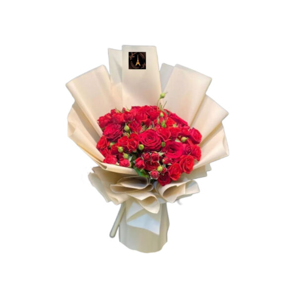 Fresh Flowers in Red Bouquet